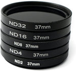 ND Filter Set 37 mm Neutraldichte mit Hülle und Tasche für iPhone 14 Pro Max | System-S