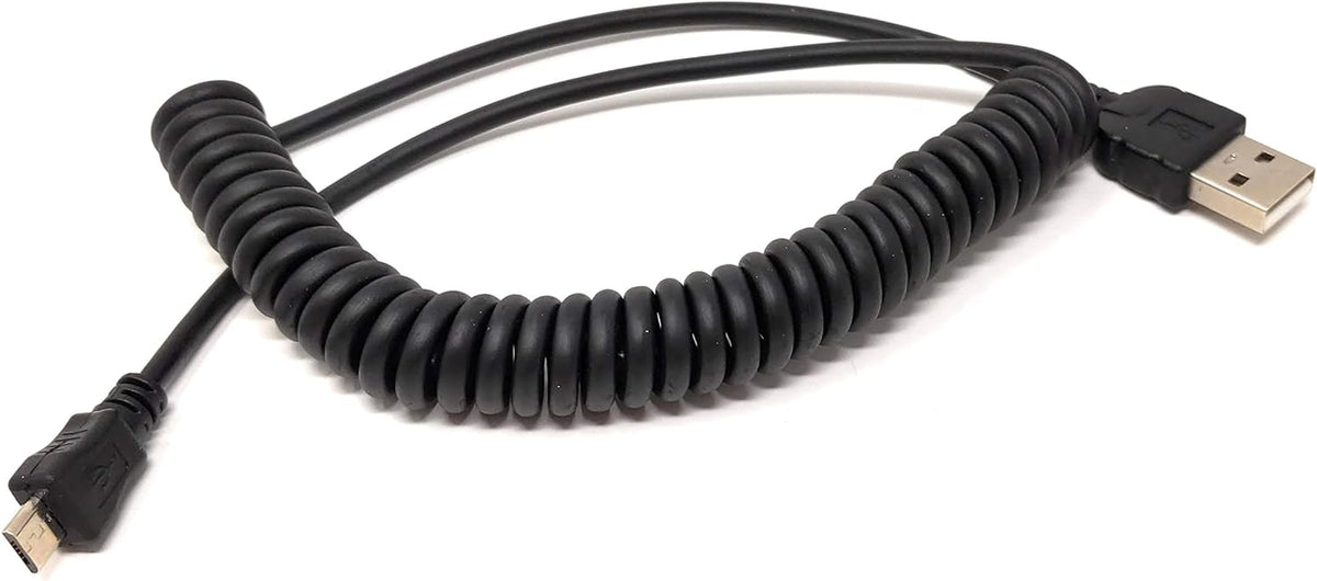 Micro USB Kabel Datenkabel Ladekabel Spiralkabel 30 - 135 cm | System-S