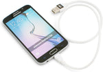 Micro USB 2.0 Kabel Datenkabel und Ladekabel in weiß 50 cm | System-S
