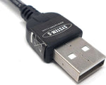 Micro USB 2.0 Datenkabel Ladekabel 140 cm 90 grad gewinkelt links Winkelstecker | System-S