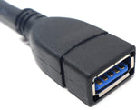 USB 3.0 Typ A (male) auf USB 3.0 Typ A (female) Kabel Datenkabel Verlängerungskabel 30 cm | System-S