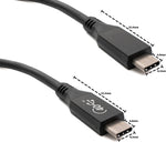 USB4 USB Kabel 80 cm Typ C Stecker zu Stecker 40 Gbit/s USB 4.0 in Schwarz | System-S