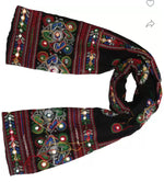Pure Cotton Embroidered Black Women Dupatta In Germany