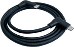 USB 3.1 Gen 2 Kabel 100 cm Typ C Stecker zu Stecker 2x Winkel in Schwarz | System-S