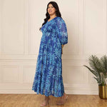Women's Tiered & Smocked Plus Size Maxi Dress  in Berlin