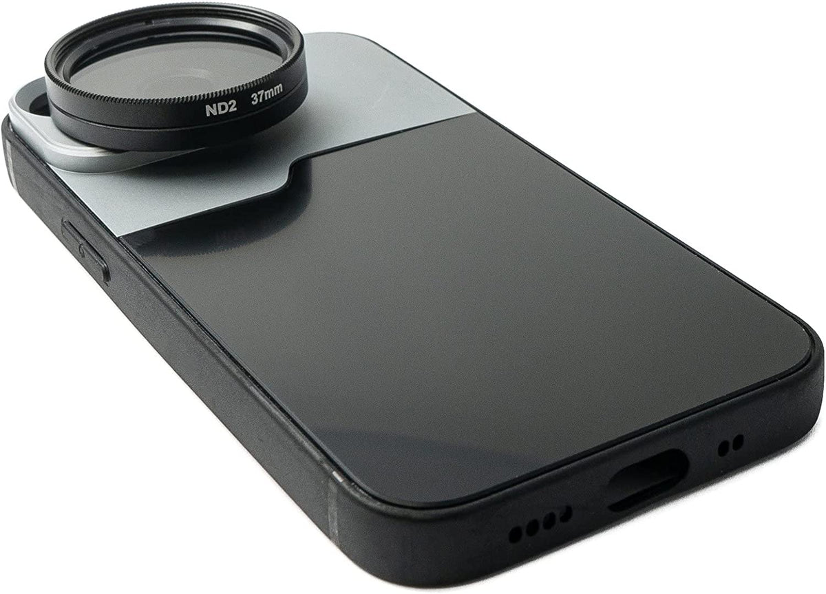 ND Filter Set 37 mm Neutraldichte mit Hülle und Tasche für iPhone 14 Plus | System-S