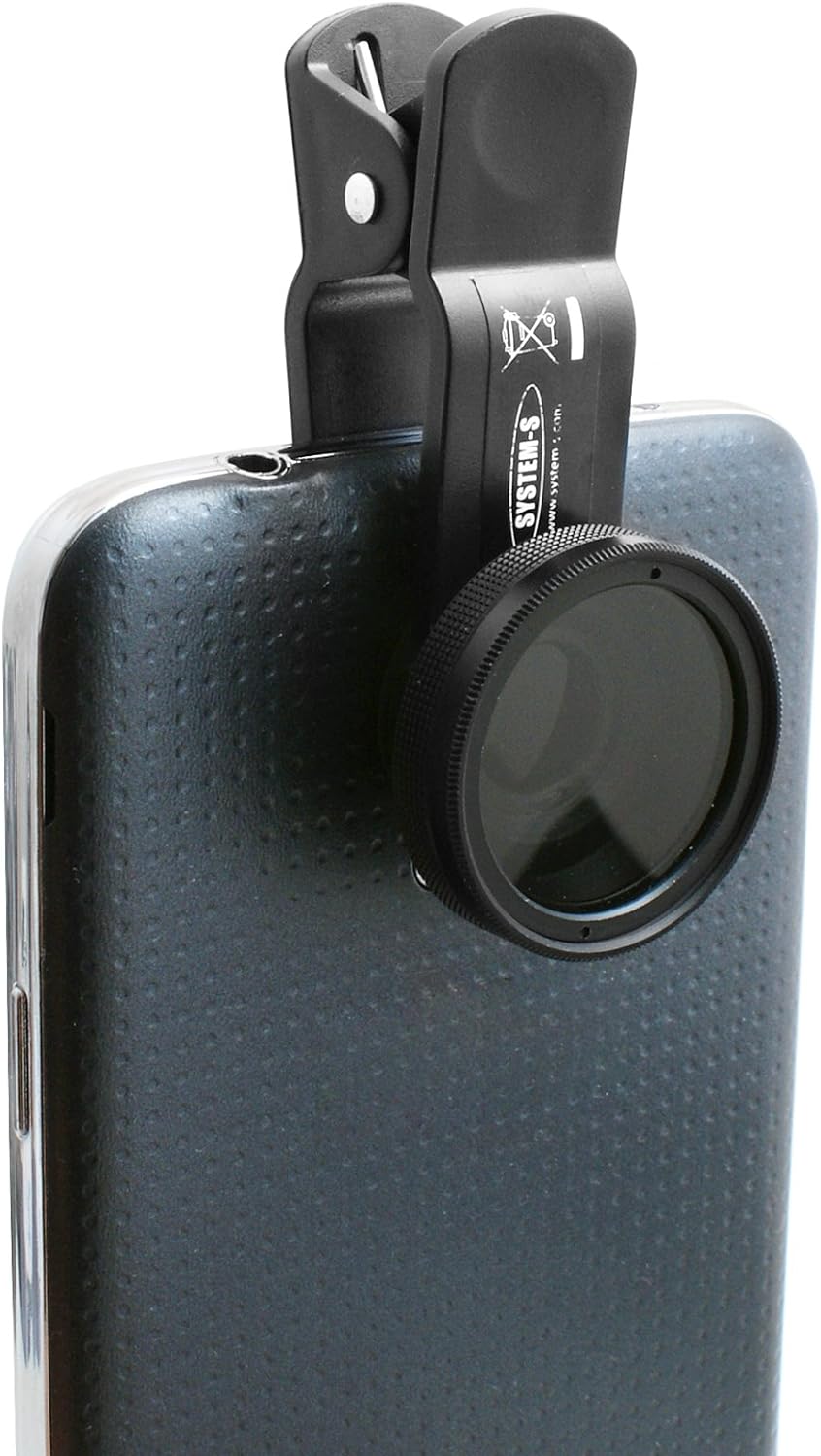 Universal Clip-on Klammer Neutraldichtefilter Graufilter ND-Filter Linse Objektiv für Smartphone Tablet PC | System-S