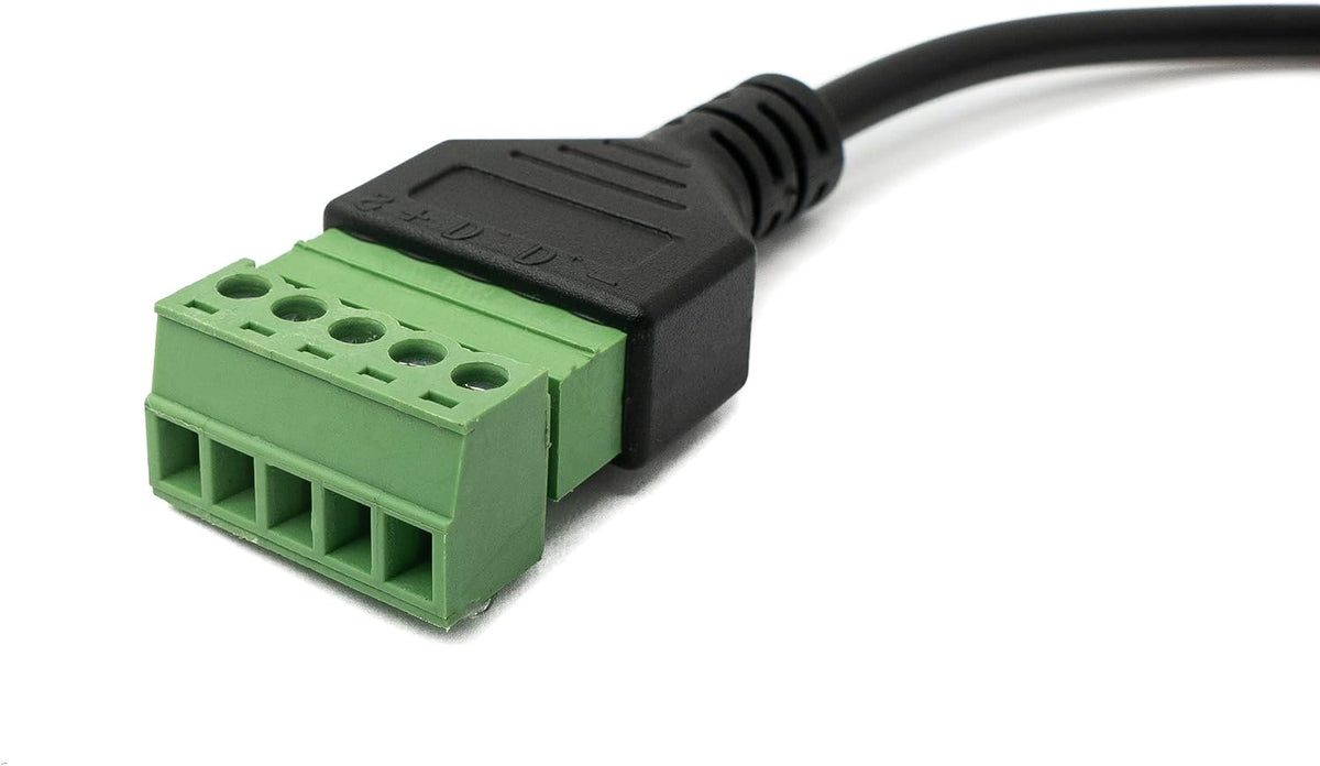 USB 2.0 Kabel 30cm Typ B Stecker zu 5 polig Leiterplattenstecker Schwarz | System-S