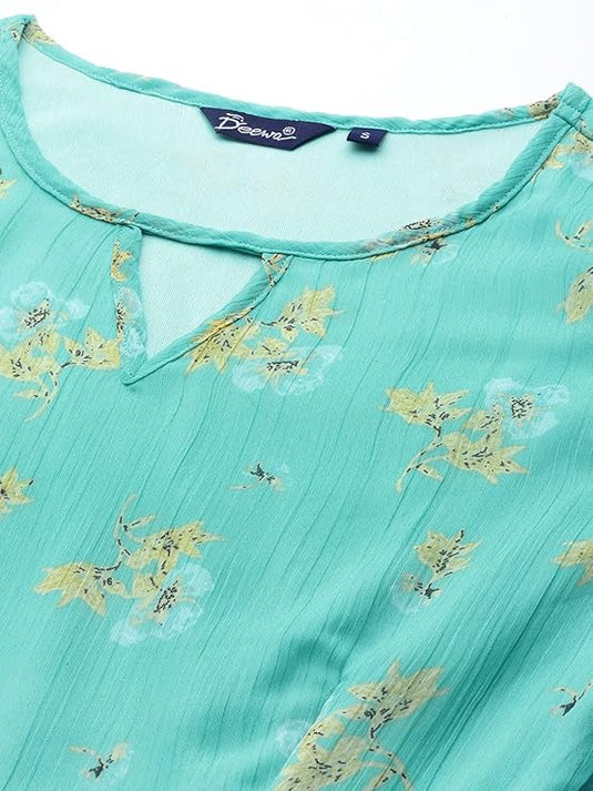 Georgette Casual Floral Printed Dress in Berlin