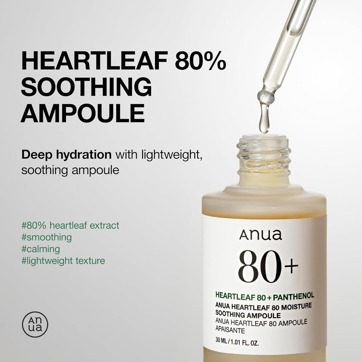 Anua Heartleaf 80 Soothing Ampoule 30 ml