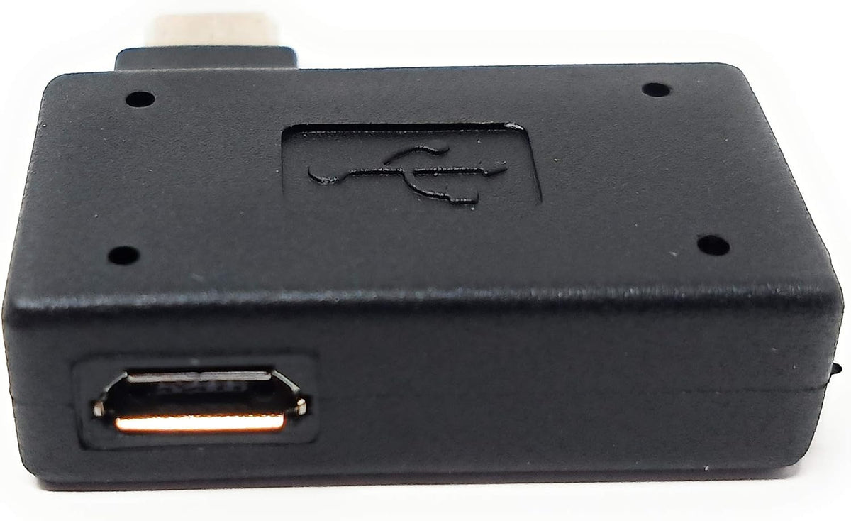 Winkel Adapter USB auf Micro USB OTG On-The-Go Host Cable Flash Drive für Smartphone Tablet (Links) | System-S