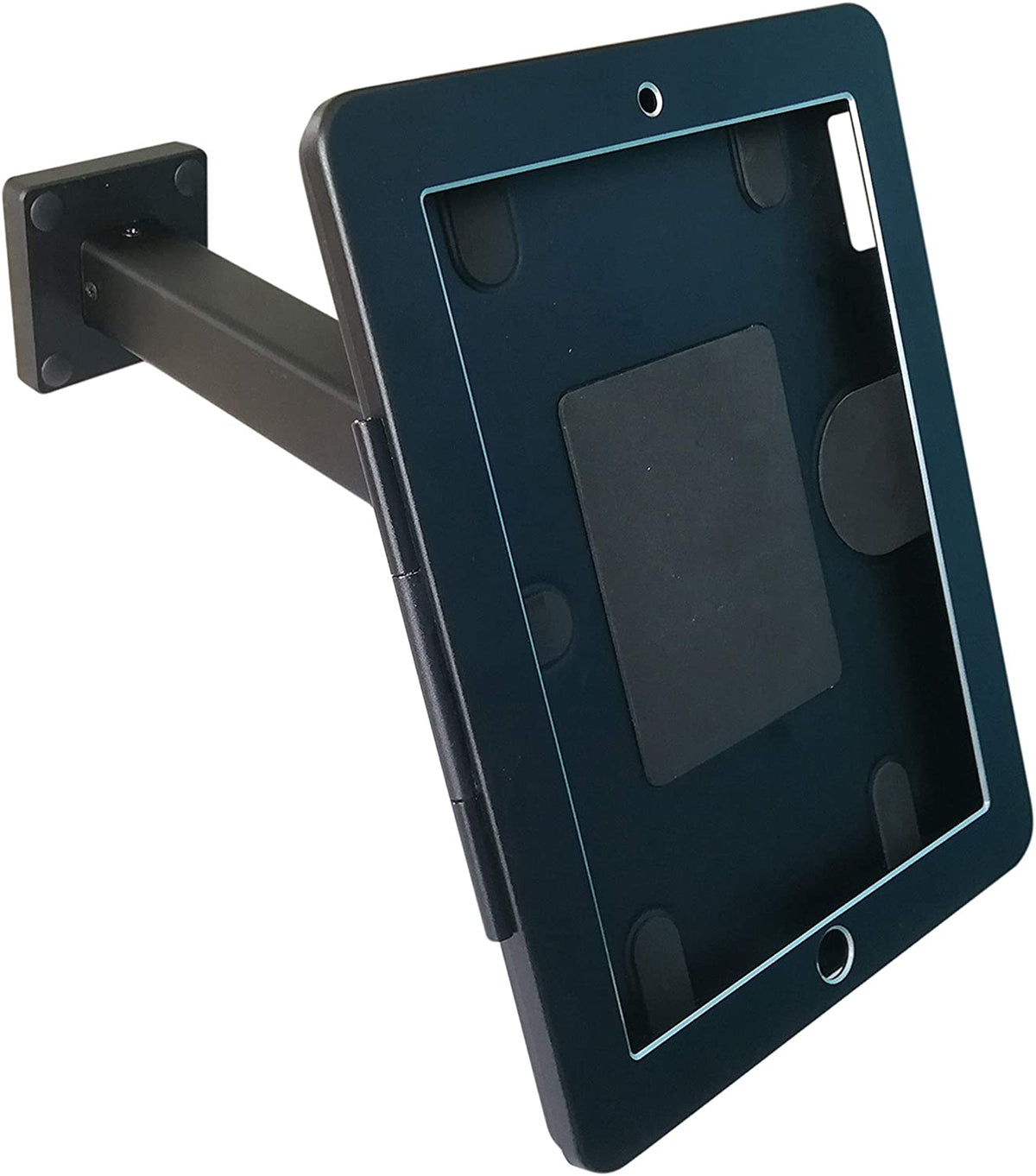 Abschließbare Wandhalterung für iPad Mini 1-5 in Schwarz | System-S
