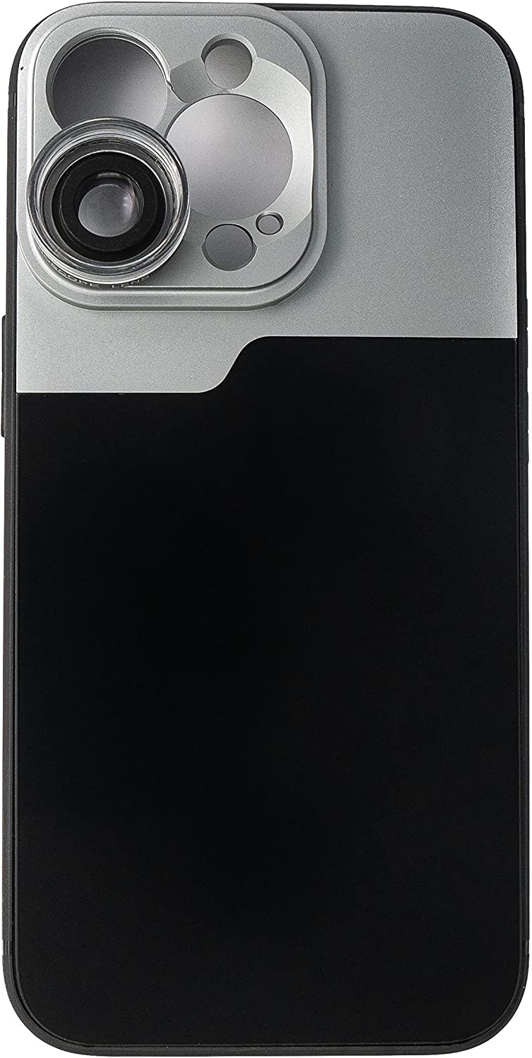 Makro Linse 2.8x HD Filter mit Hülle in Schwarz für iPhone 14 Pro | System-S