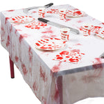 Tischdecke Polyester blutig 150x180cm