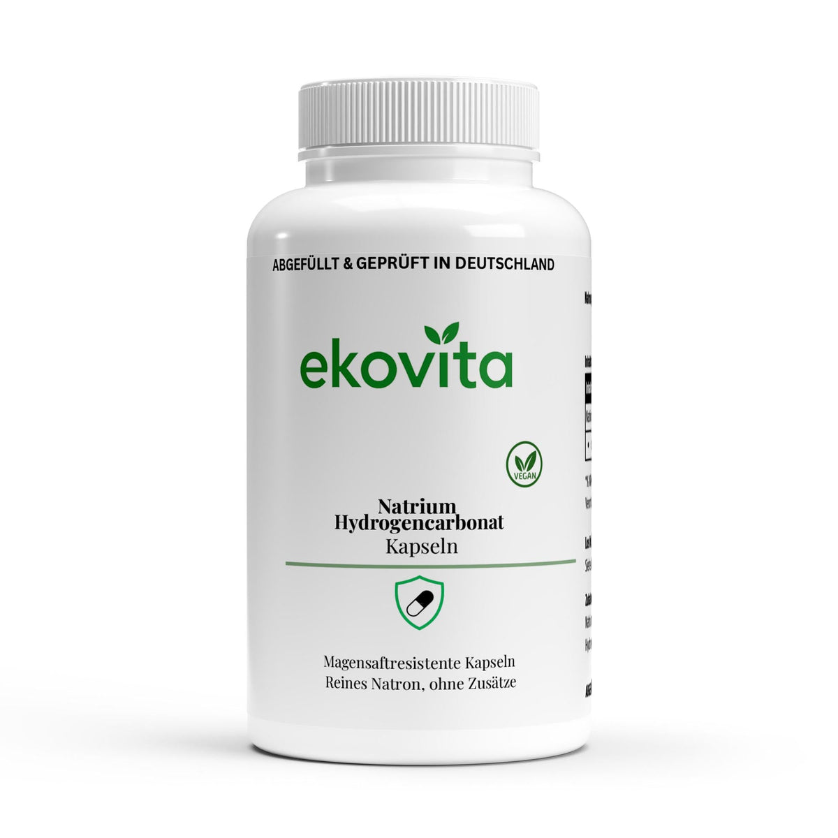 Natron Kapseln hochdosiert - ekovita - vegan & laborgeprüft