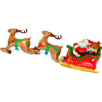 46"/117cm 3D Folienballon Weihnachtsmann Schlitten Namma Markt