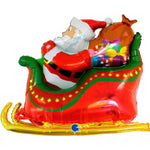 46"/117cm 3D Folienballon Weihnachtsmann Schlitten Namma Markt