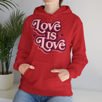 Love Is Love Hoodie – Retro Herz Pride Kapuzenpullover