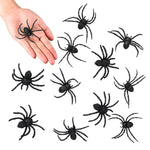 Spinnen Set 12 Stück | Größe 7 x 8 cm, Schwarz