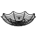 Spinnennetz Schale Halloween Dekoration | Schwarz 27cm