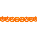 Halloween Girlande Kürbis - Schwer entflammbar | 400 cm