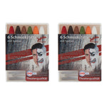 6 Schminkstifte "Halloween" | mit Spitzer