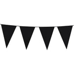 Wimpelkette PE 45x30cm L: 10m | Schwarz