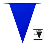 Wimpelkette PE 45x30cm L: 10m | Blau