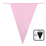 Wimpelkette PE 45x30cm L: 10m | Rosa
