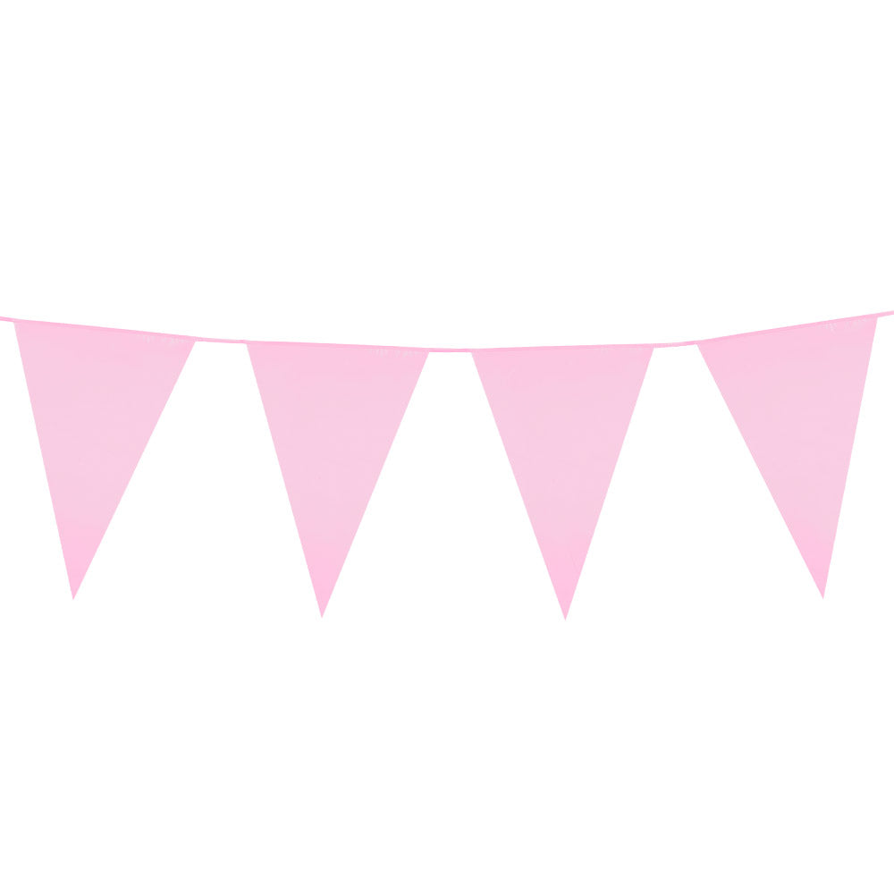 Wimpelkette PE 45x30cm L: 10m | Rosa