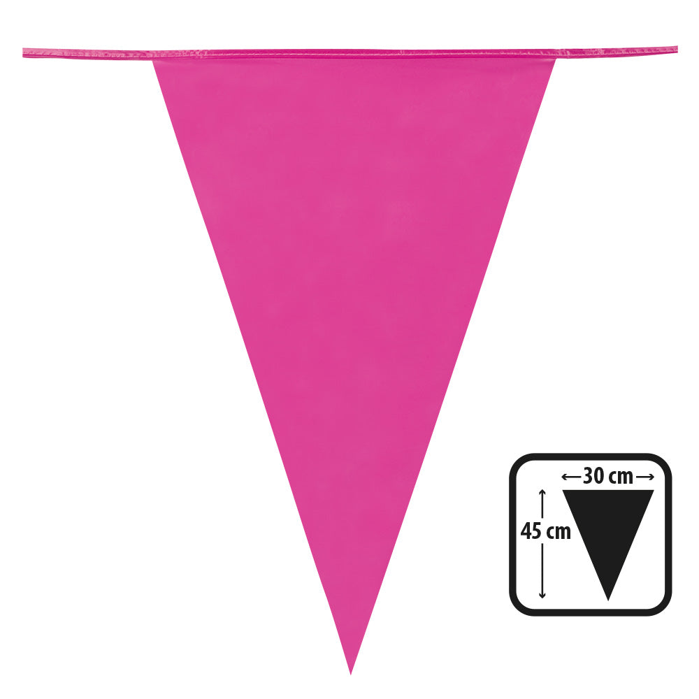 Wimpelkette PE 45x30cm L: 10m | Pink