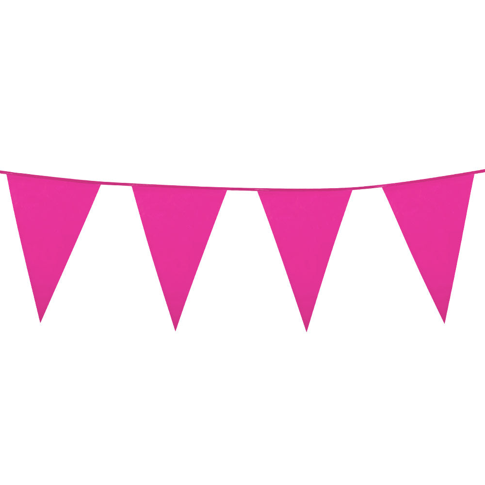 Wimpelkette PE 45x30cm L: 10m | Pink