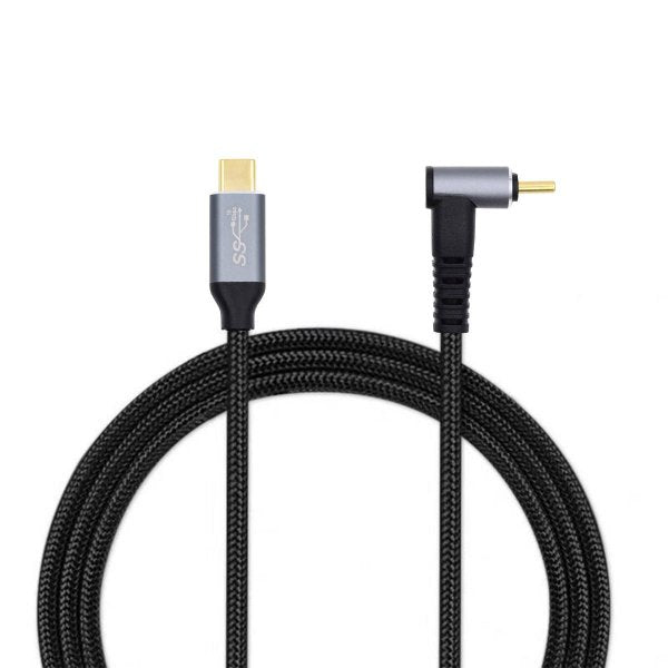 USB 3.1 Gen 2 Typ C Kabel 3 m Stecker zu Stecker 10 Gbit/s 100W Winkel | System-S