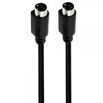 S-Video Kabel 1,8 m – Mini-DIN 4-polig Stecker auf Stecker – Schwarz | System-S