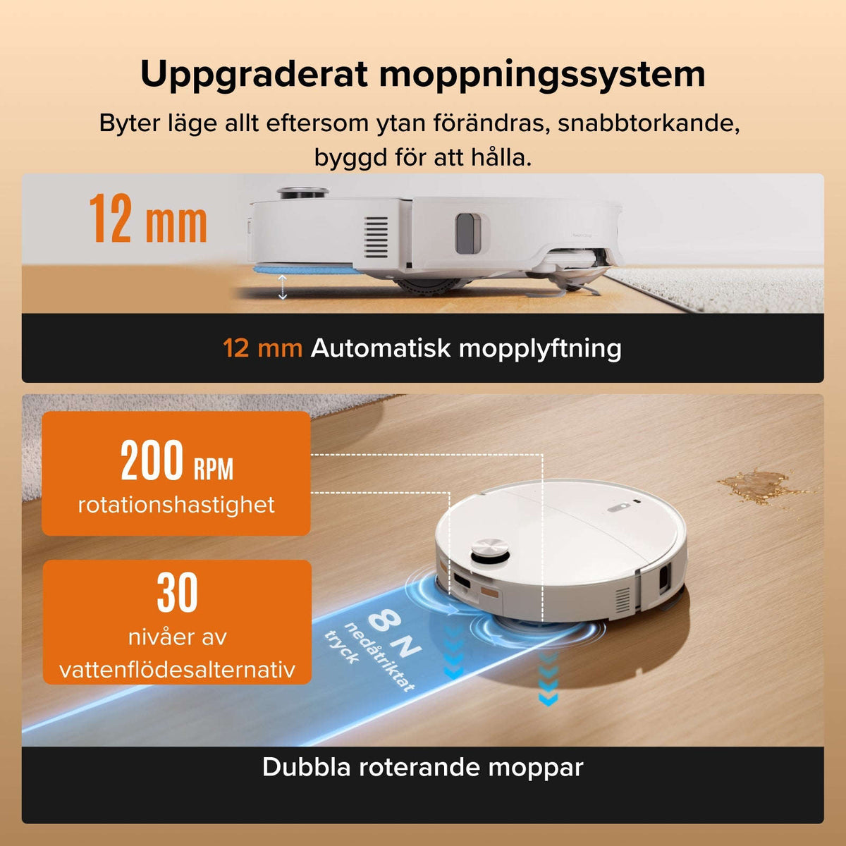 Roborock Qrevo Edge 2 - 25.000 Pa HyperForce-Saugkraft und Dual Anti-Tangle System Namma Markt