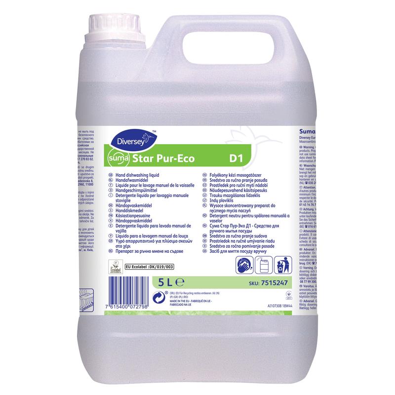 Suma Star Pur-Eco D1, Handgeschirrspülmittel | Kanister (5 l)