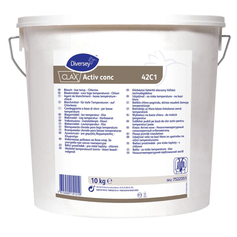 Clax Activ conc 42C1, Konzentriertes Chlorbleichmittel | Eimer (10 kg)