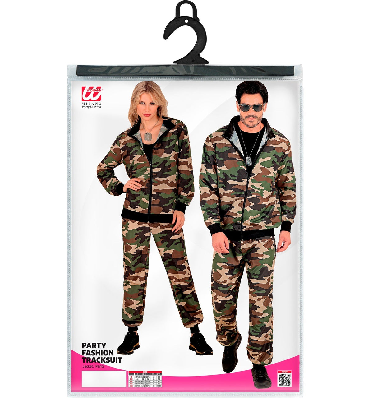 Party Trainingsanzug "Camouflage" für Erwachsene