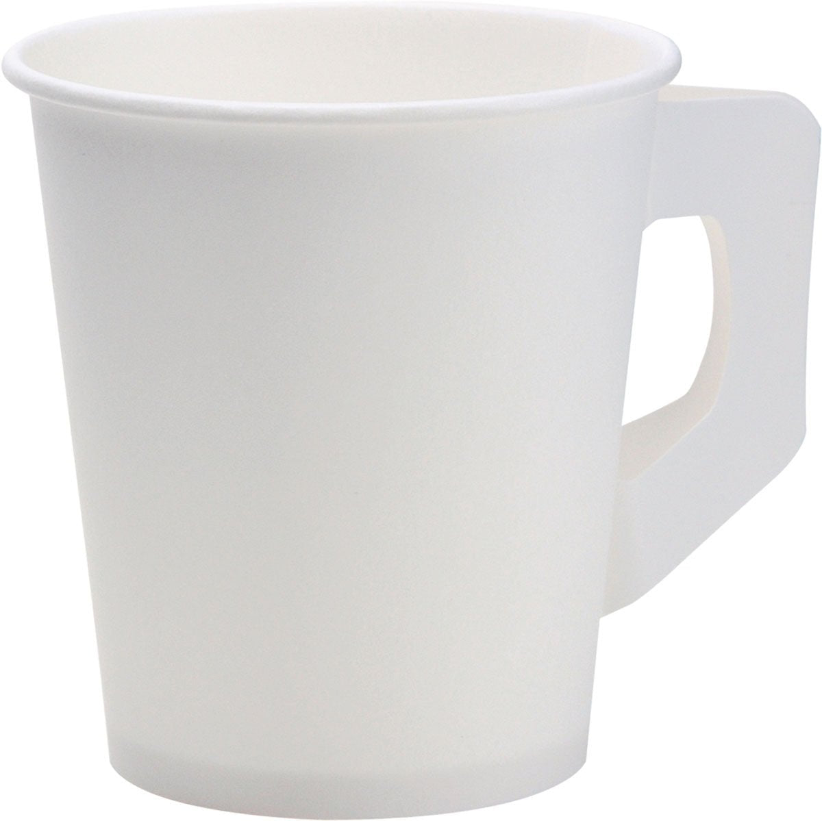 Becher mit Henkel  Weiß PAP/PE | Packung (80 Stück)