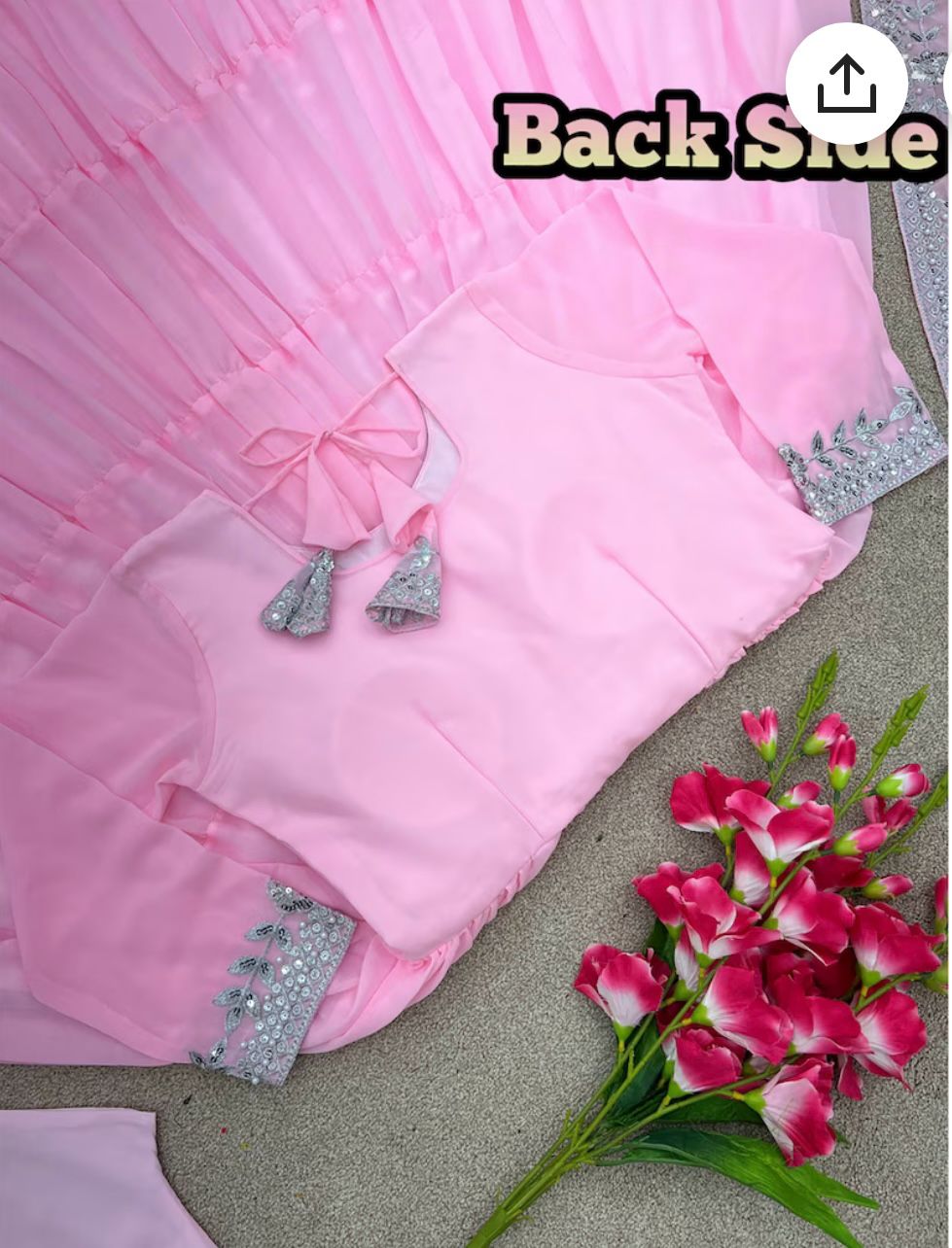 Pakistani Traditional Party Wear Long Gown