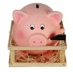 Spardose Jumbo-Schwein mit Hammer