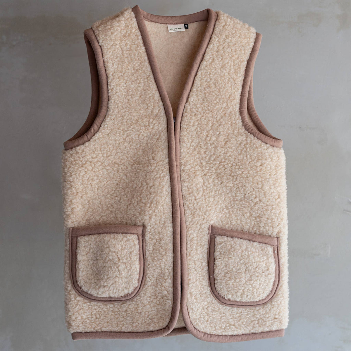 Schafswollweste - Bodywarmer - Taru Camel -