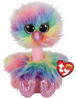 TY Beanie Boos Strauß Asha Plüschtier, 24 cm