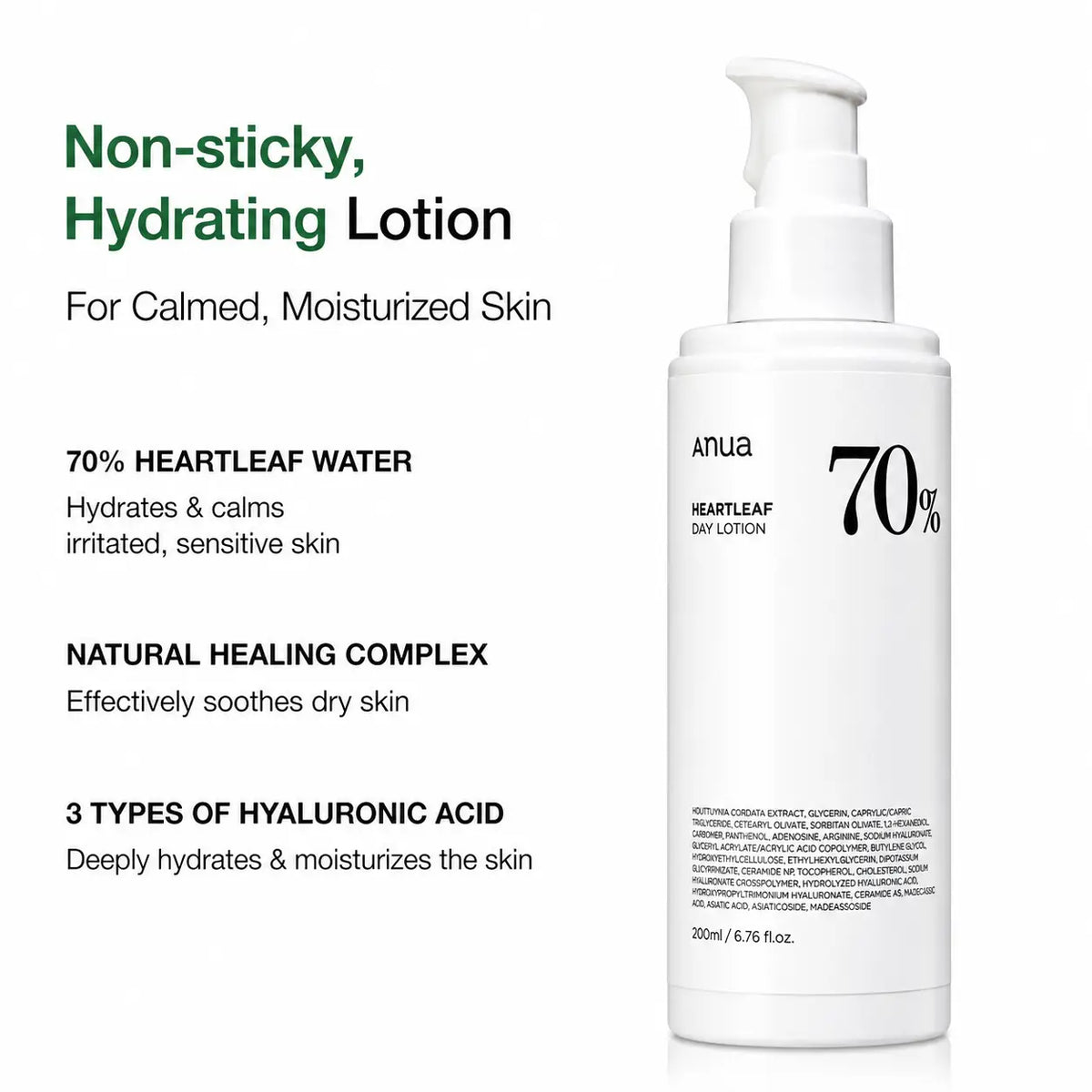Anua Heartleaf 70% Daily Lotion 200ml