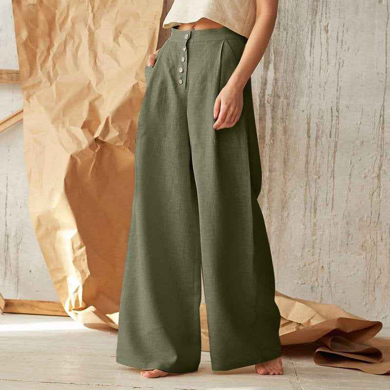 Elegante Wide-Leg Stoffhose