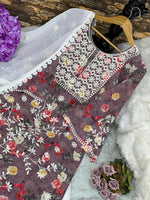 PARTY WEAR TOP AND SARARA WITH FANCY DUPATTA WITH EMBROIDERY WORK SUIT