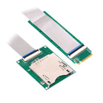 CFexpress Kabel 20cm Typ B Buchse zu NVME M-key M.2 NGFF Stecker Adapter in Grün | System-S