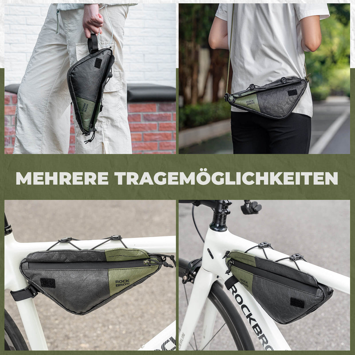 2-in-1 Rahmentasche Wasserabweisend mit Schultergurt 0.7L Namma Markt