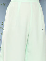 Women Floral Printed Pleated Gotta Patti Kurta With Palazzos