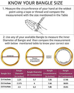 Jewellery Traditional Gold Plated Pearl Studded Bracelet Bangles Set for Girls and Women(Size-2.4 and 2.6)